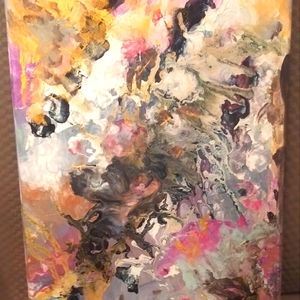 ABSTRACT 12 x 14 canvas acryrlic